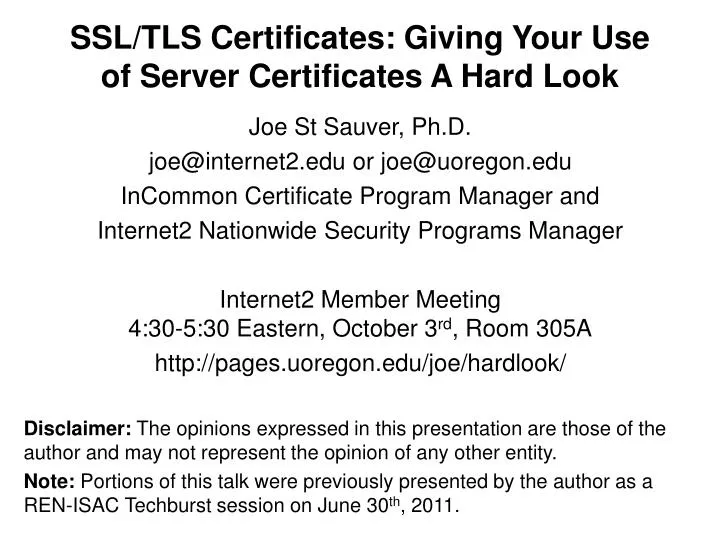 ssl tls certificates giving your use of server certificates a hard look