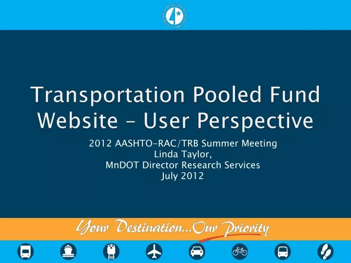 transportation pooled fund website user perspective