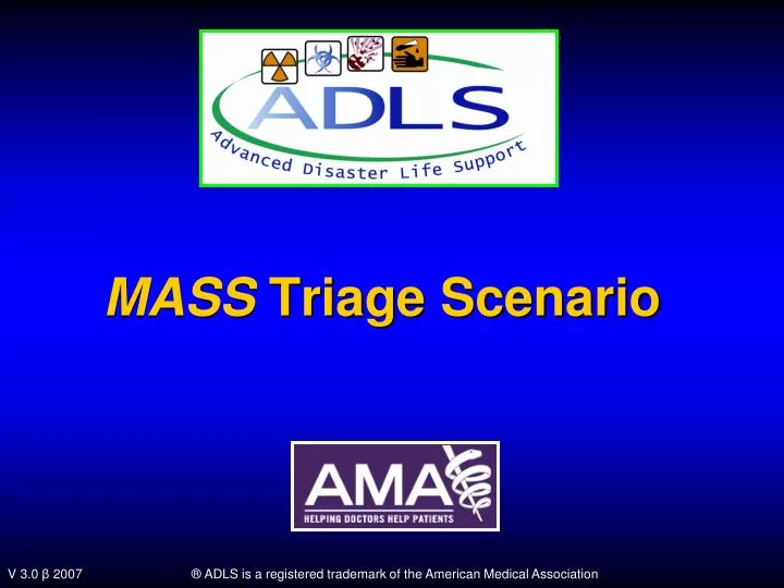 mass triage scenario