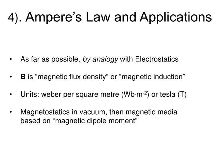 4 ampere s law and applications