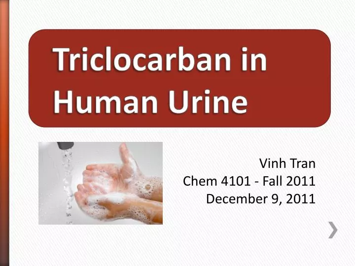 triclocarban in human urine