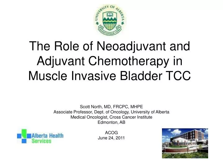 the role of neoadjuvant and adjuvant chemotherapy in muscle invasive bladder tcc