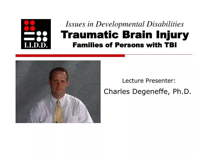 issues in developmental disabilities traumatic brain injury families of persons with tbi