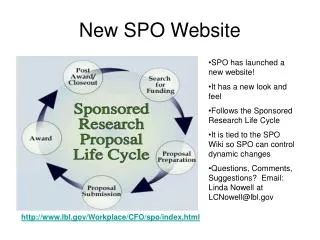 New SPO Website