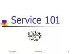 Service 101 - slide 1