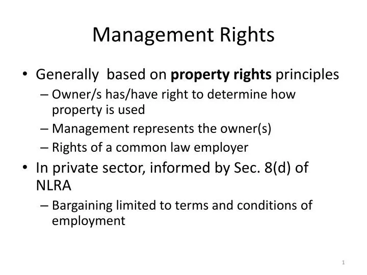 management rights