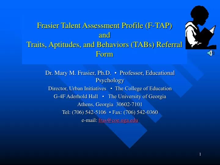 frasier talent assessment profile f tap and traits aptitudes and behaviors tabs referral form