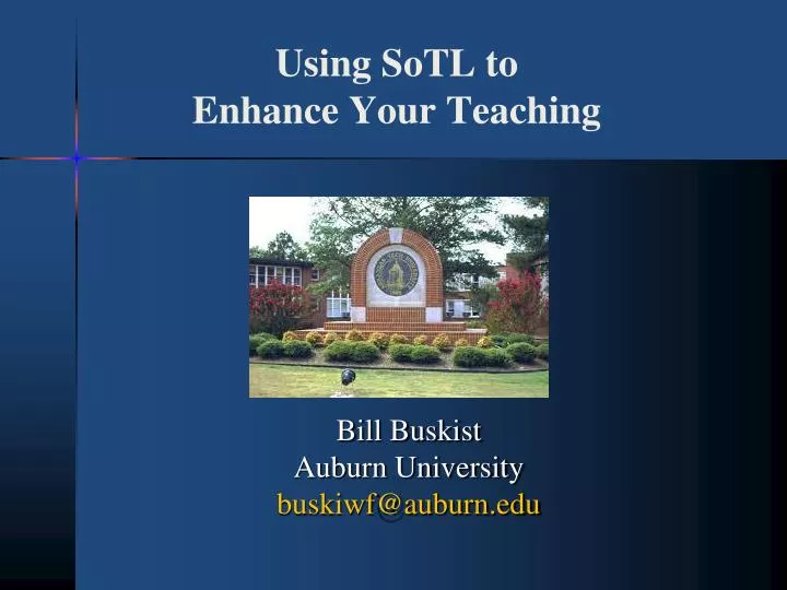 using sotl to enhance your teaching
