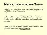 Myths, Legends, and Tales