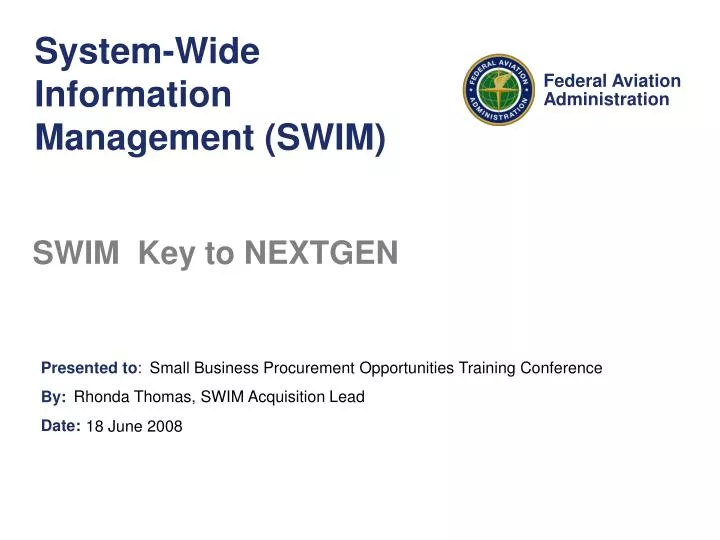 system wide information management swim