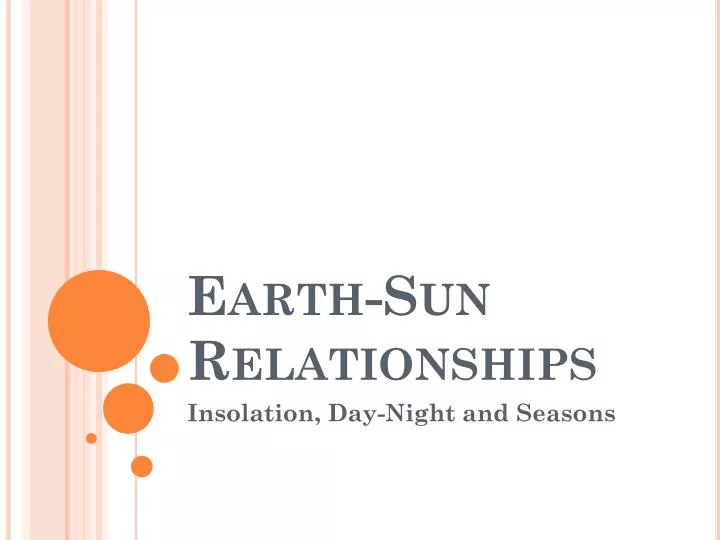 earth sun relationships
