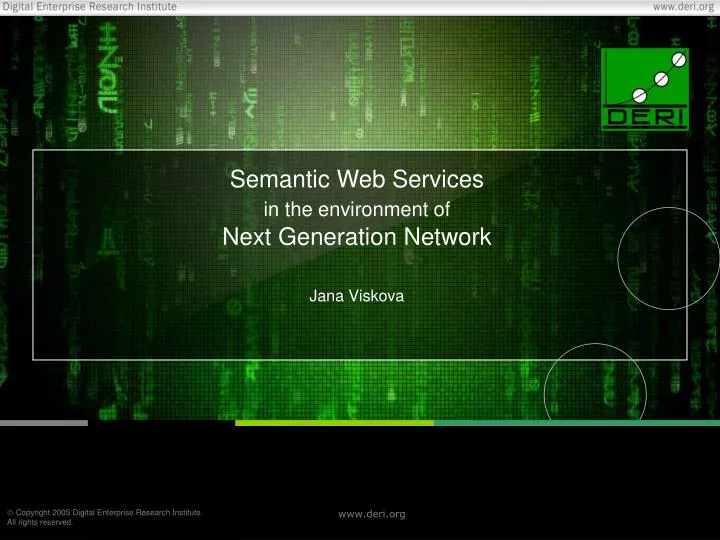 semantic web services in the environment of next generation network