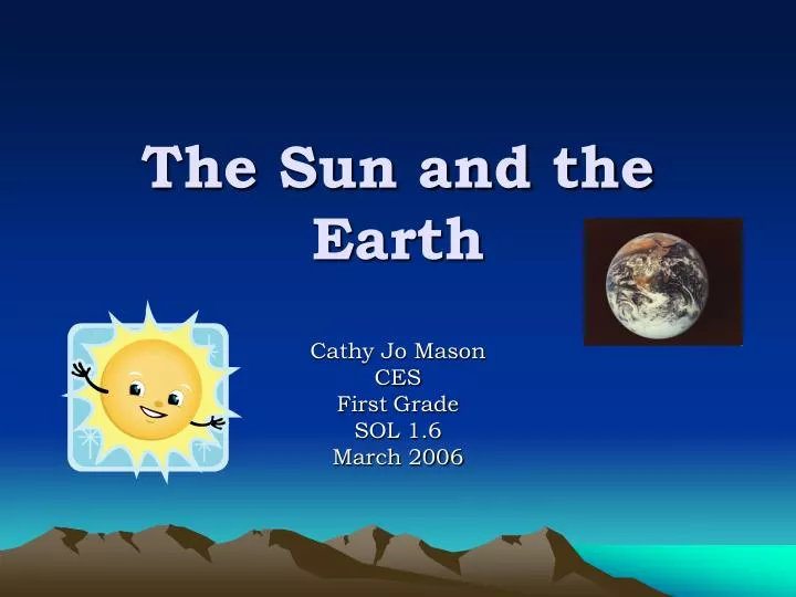 the sun and the earth