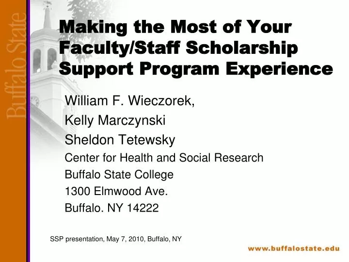 making the most of your faculty staff scholarship support program experience