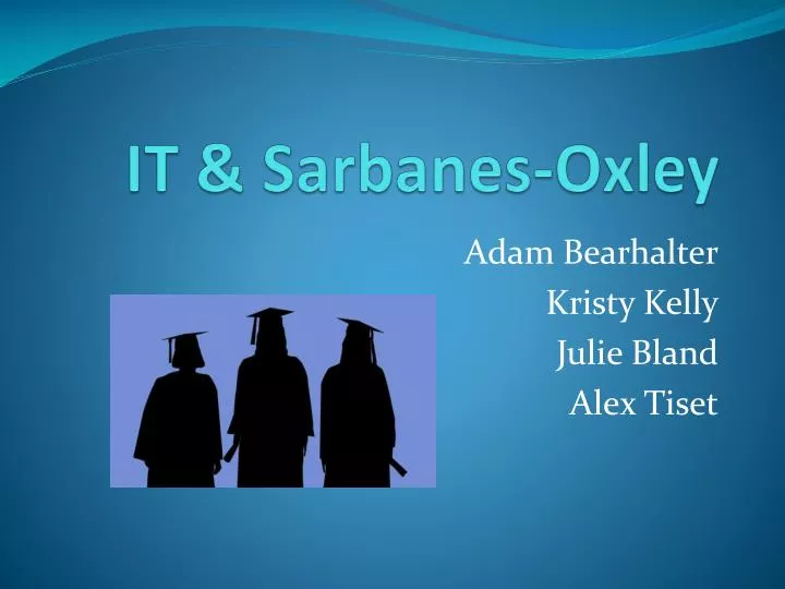 it sarbanes oxley