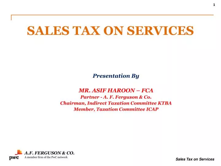 sales tax on services