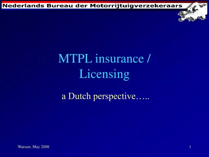 mtpl insurance licensing