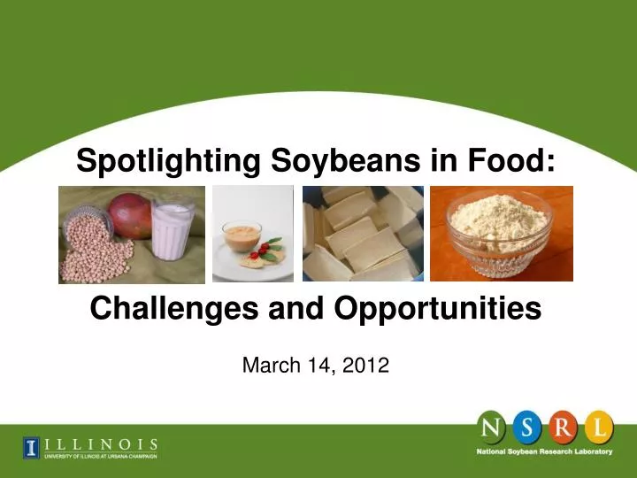 spotlighting soybeans in food
