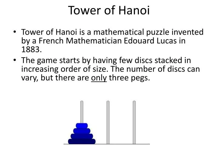 tower of hanoi