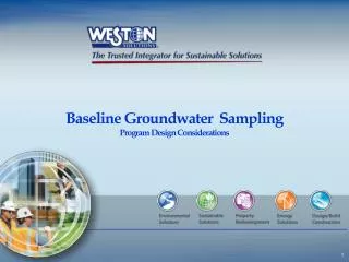 Baseline Groundwater Sampling Program Design Considerations