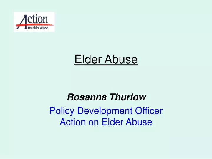 elder abuse