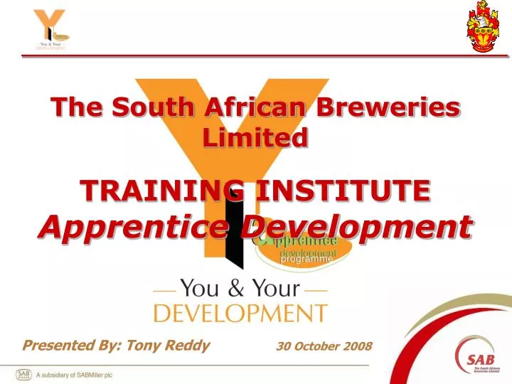 the south african breweries limited training institute apprentice development