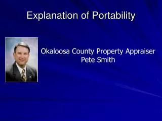 Explanation of Portability