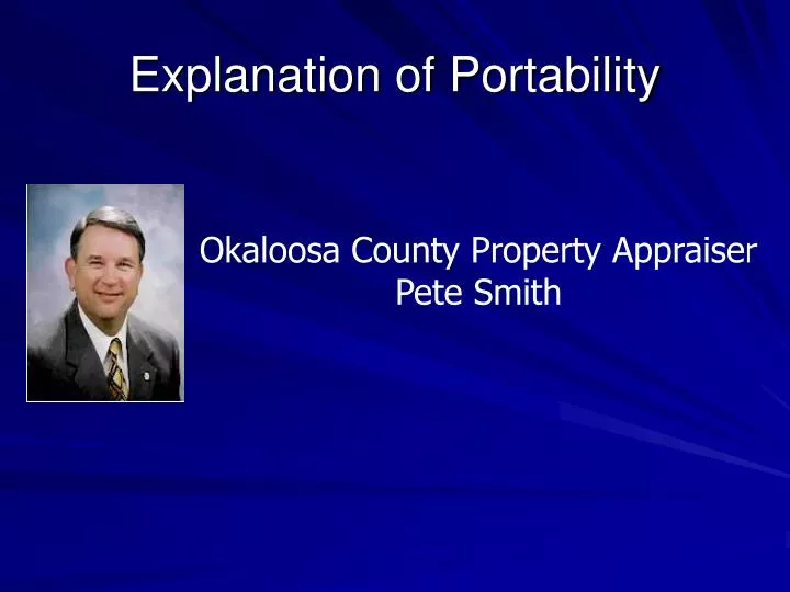 explanation of portability