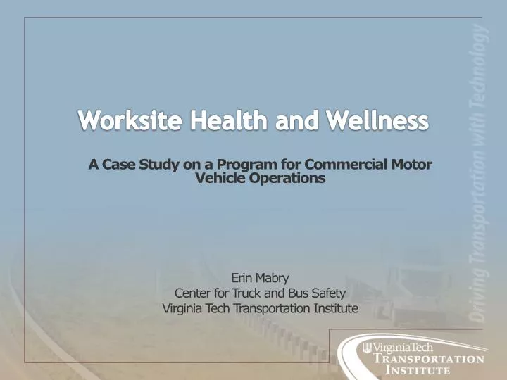 worksite health and wellness