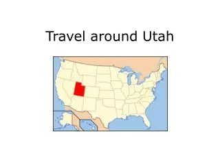 Travel around Utah