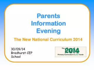 The New National Curriculum 2014