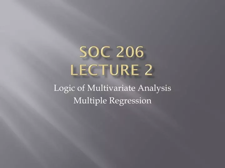 soc 206 lecture 2