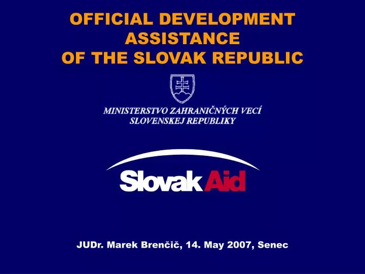 official development assistance of the slovak republic