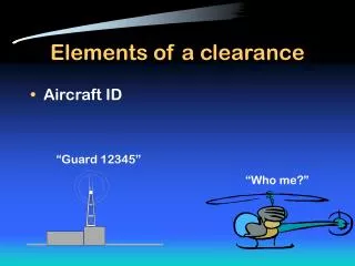 Elements of a clearance