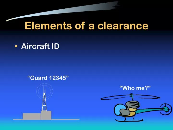 elements of a clearance