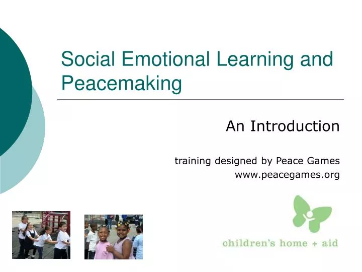 social emotional learning and peacemaking
