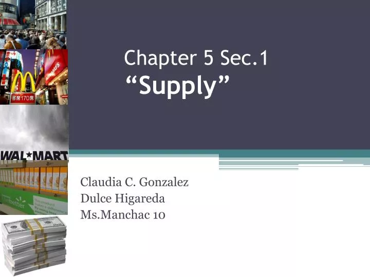 chapter 5 sec 1 supply