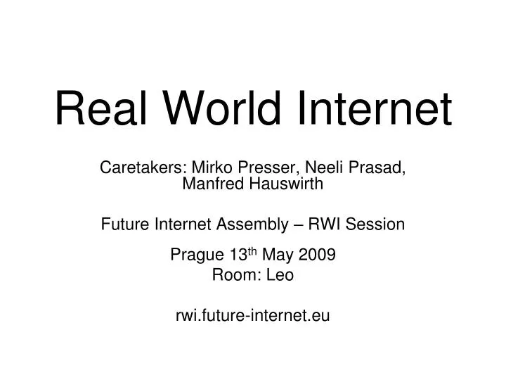 real world internet