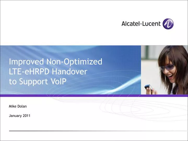 improved non optimized lte ehrpd handover to support voip