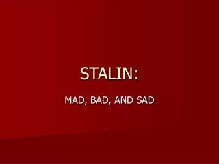 STALIN: