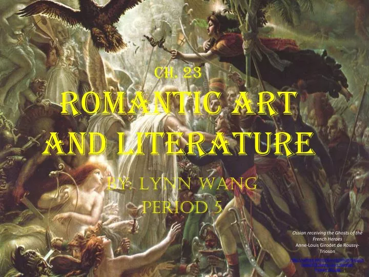 ch 23 romantic art and literature