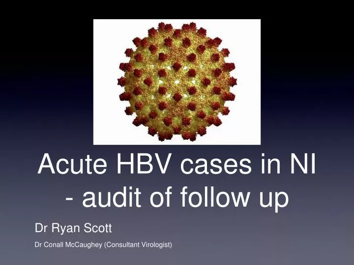 acute hbv cases in ni audit of follow up