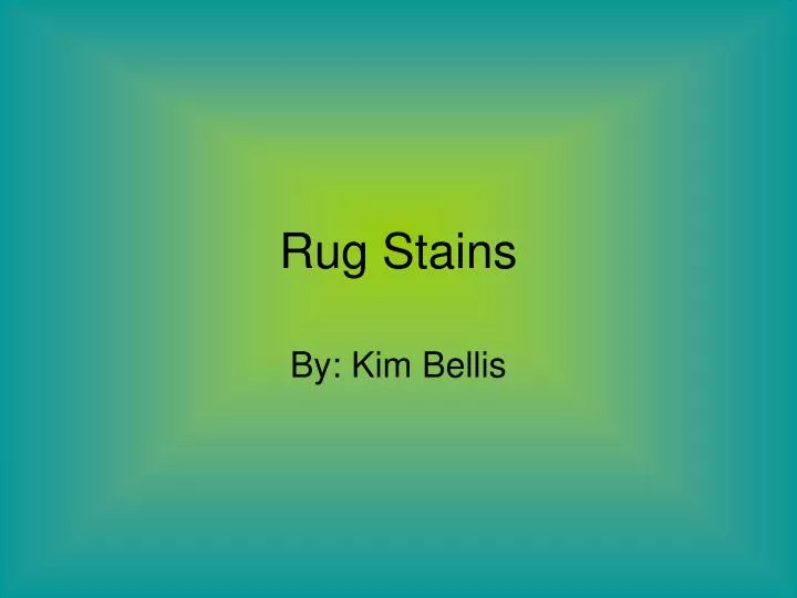 rug stains