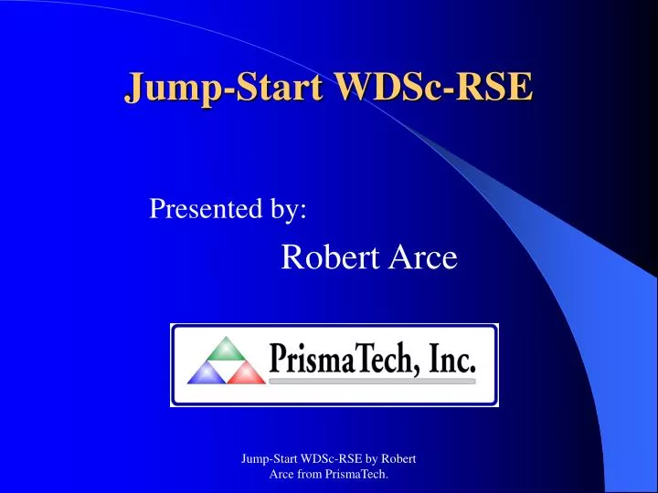 jump start wdsc rse
