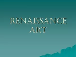 renaissance art