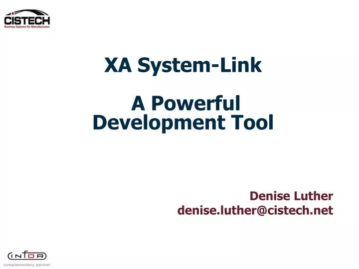 xa system link a powerful development tool