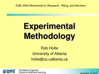 Experimental Methodology