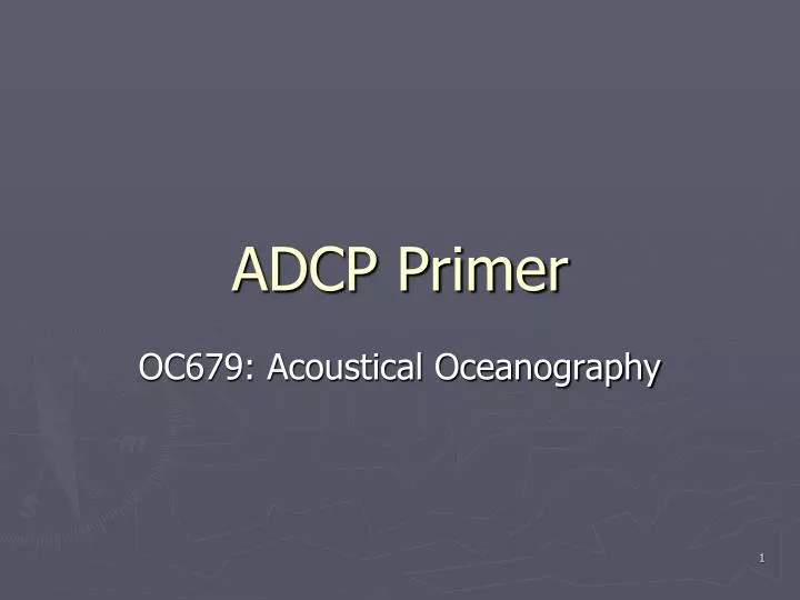 adcp primer