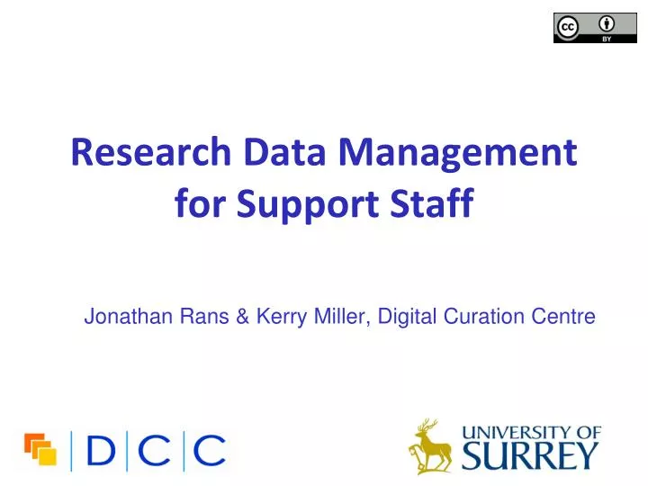 research data management for support staff
