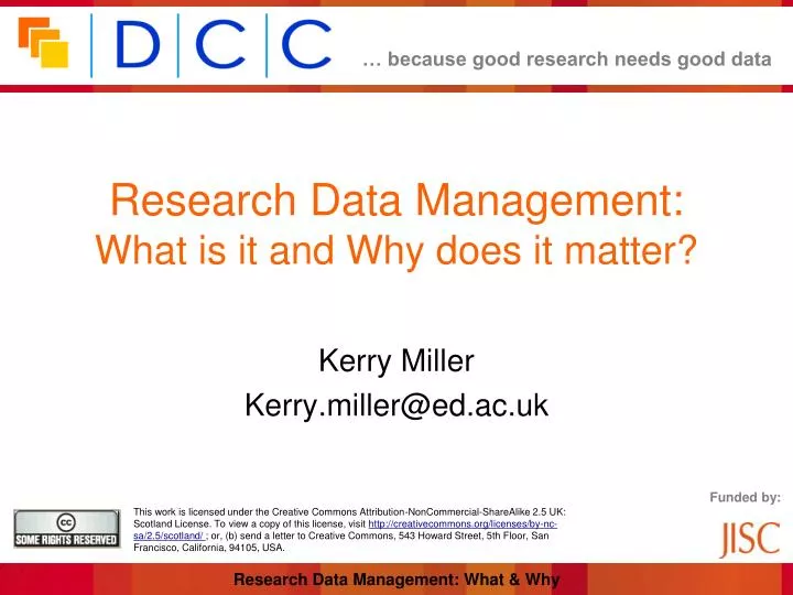 research data management what is it and why does it matter